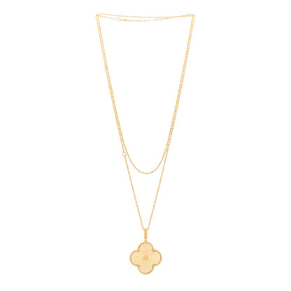 Van Cleef & Arpels 18K Yellow Gold Guilloche Magic Alhambra Long Necklace 3 of 5