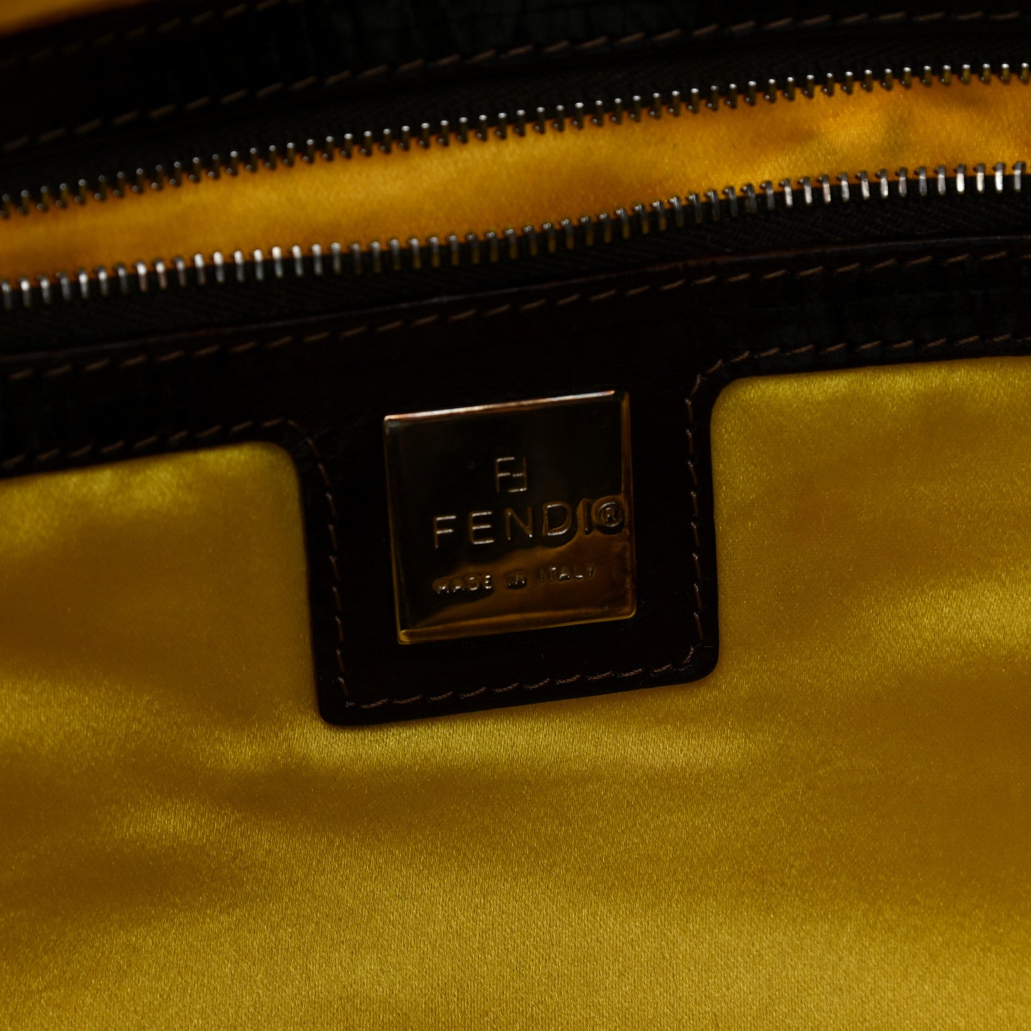 Fendi Raffia Calfskin Tote 6 of 12