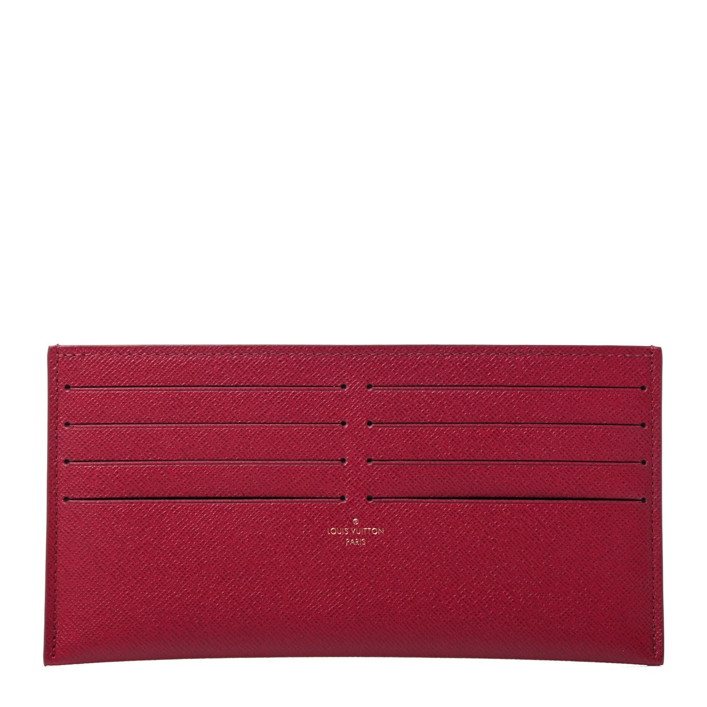 Calfskin Felicie Card Holder Insert Fuchsia