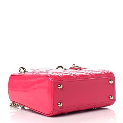 Christian Dior Patent Cannage Mini Lady Dior Pink 4 of 10