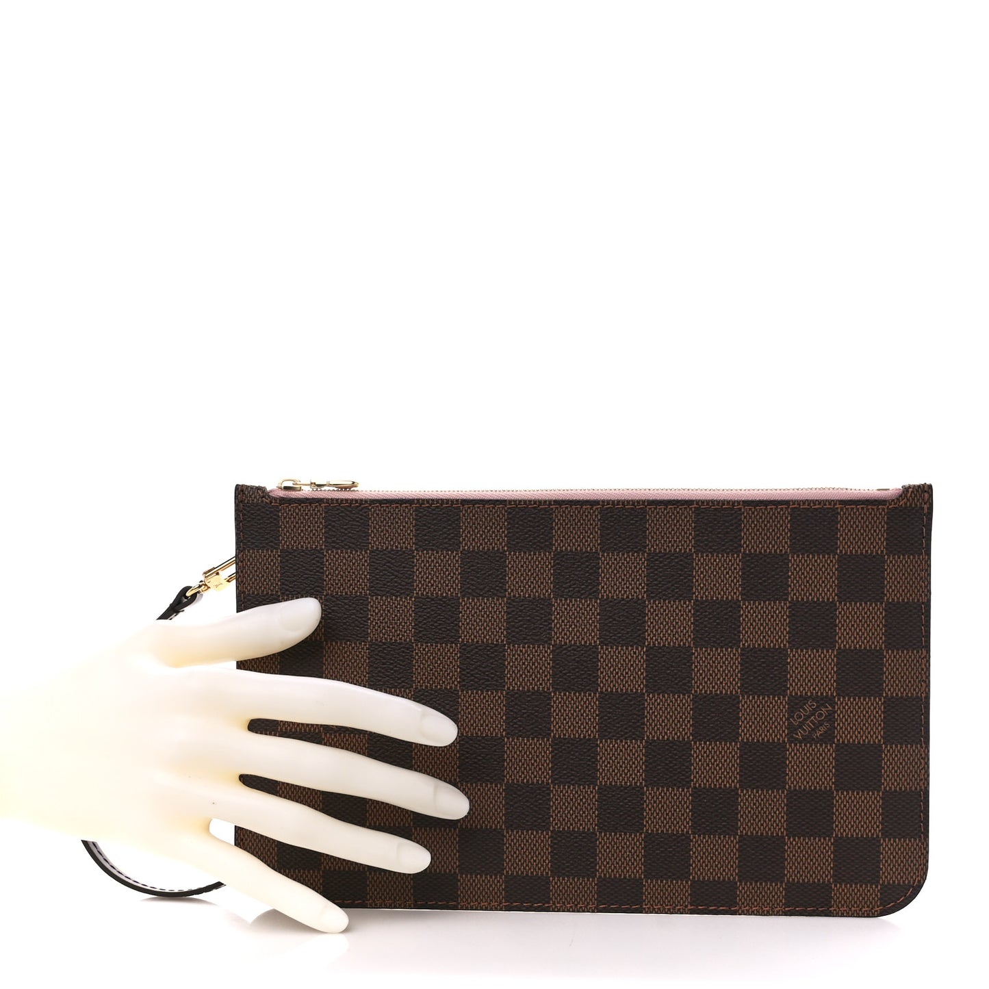 Damier Ebene Neverfull MM GM Pochette Rose Ballerine