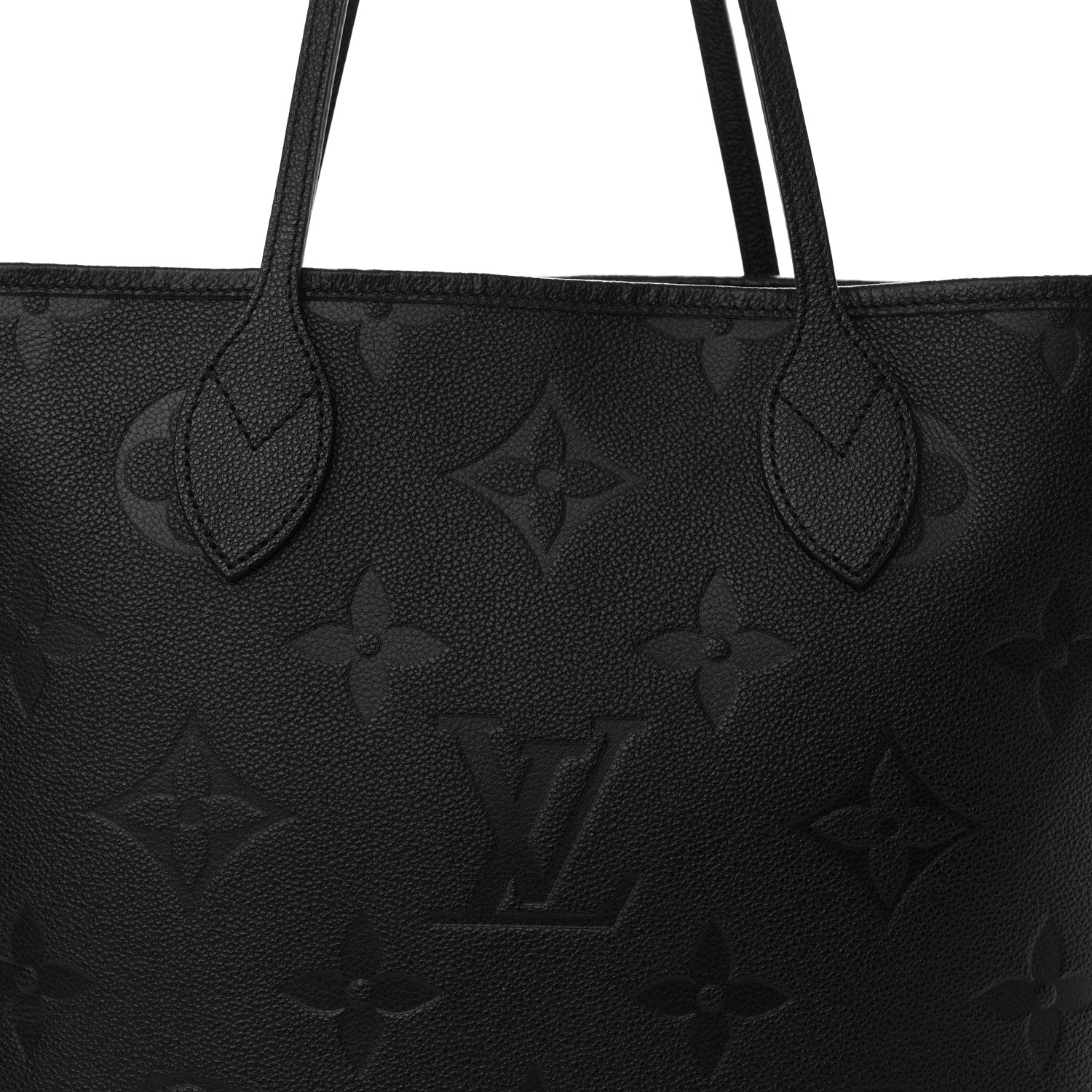 Louis Vuitton Empreinte Monogram Giant Neverfull MM Black 7 of 12