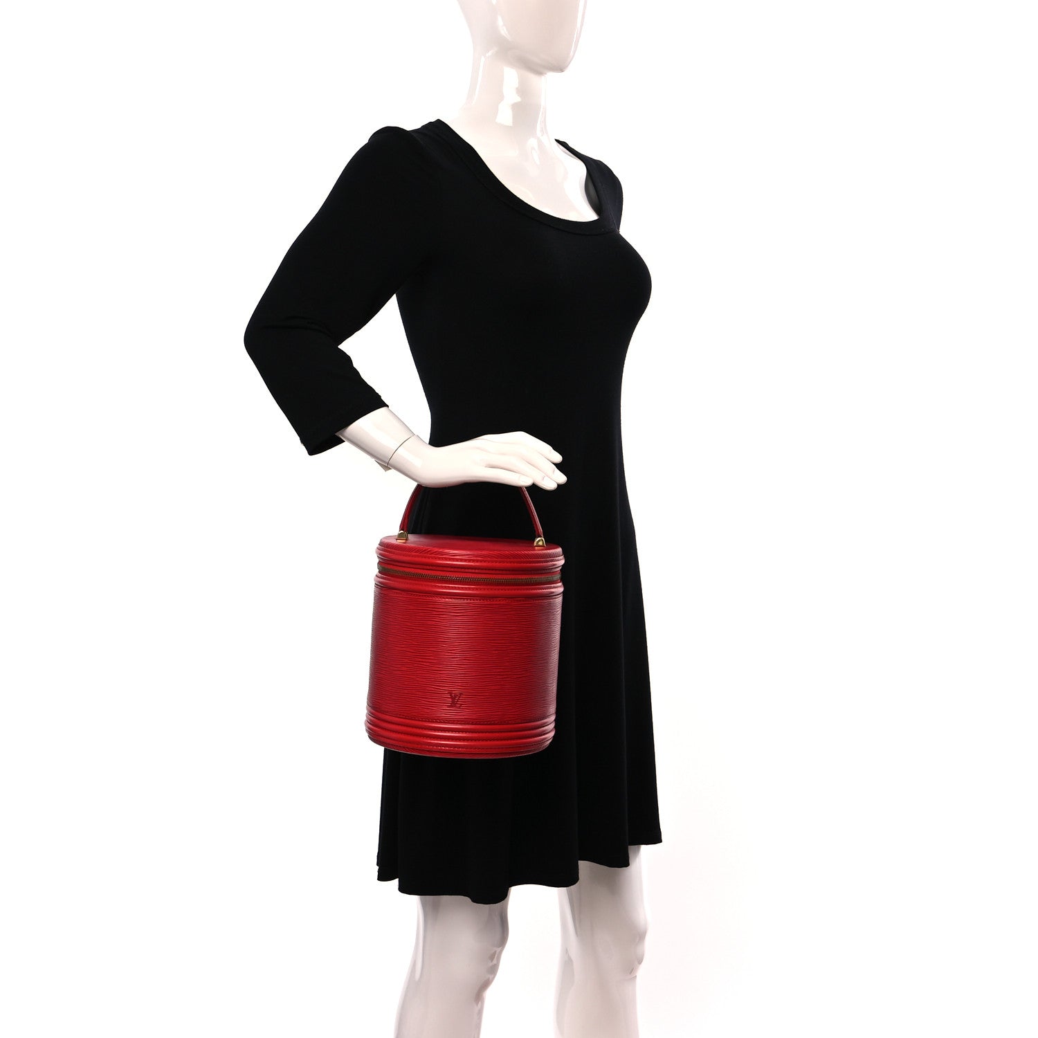 Louis Vuitton Epi Cannes Castillan Red 2 of 9