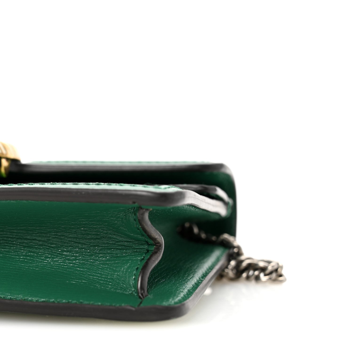 Azalea Calfskin Enamel Super Mini Dionysus Shoulder Bag New Shamarock Emerald