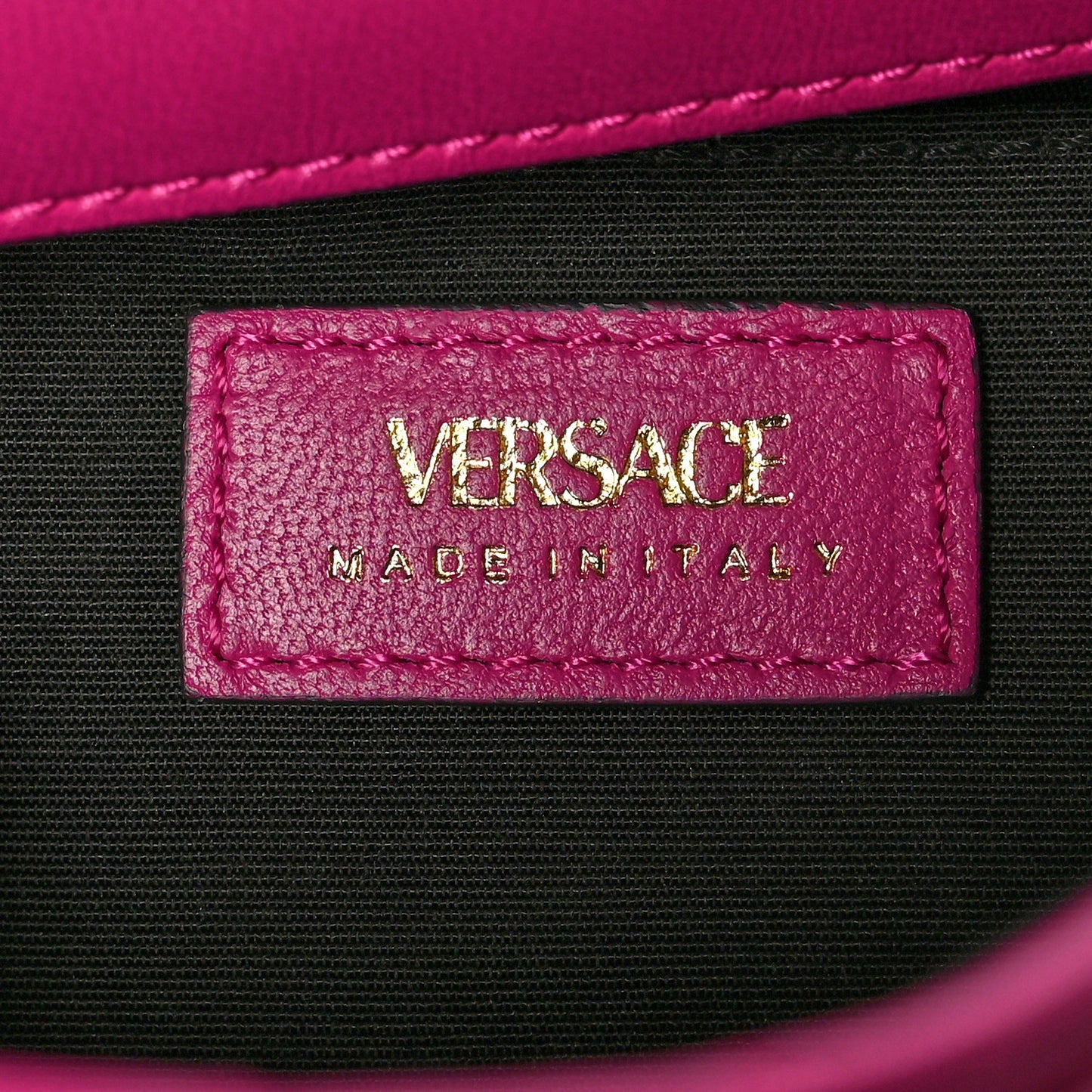 Nappa Quilted Small Medusa Chain Crossbody Pink
