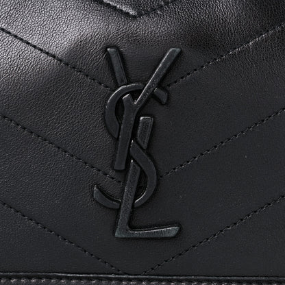 Saint Laurent Lambskin Matelasse Monogram Baby Niki Chain Satchel Black 12 of 12
