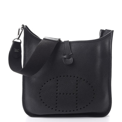 Hermes Taurillon Clemence Evelyne III PM Black 1 of 10