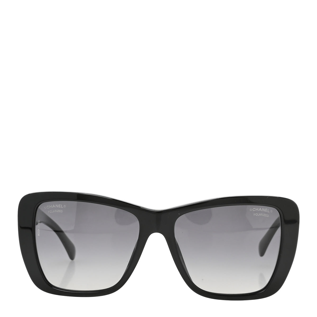 Chanel Acetate Polarized Butterfly Sunglasses 71548A Black 2 of 8