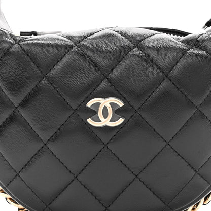 Chanel Quilted Chain Around Pouch Black 8 of 10
