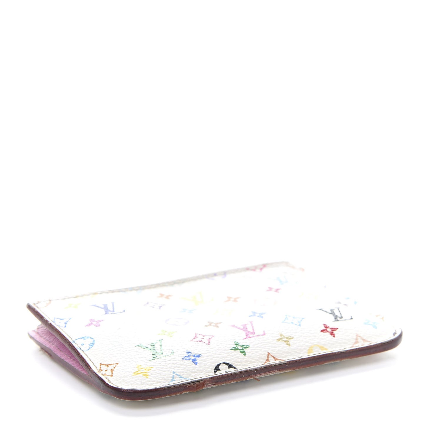 Monogram Multicolor Key Pouch White Litchi