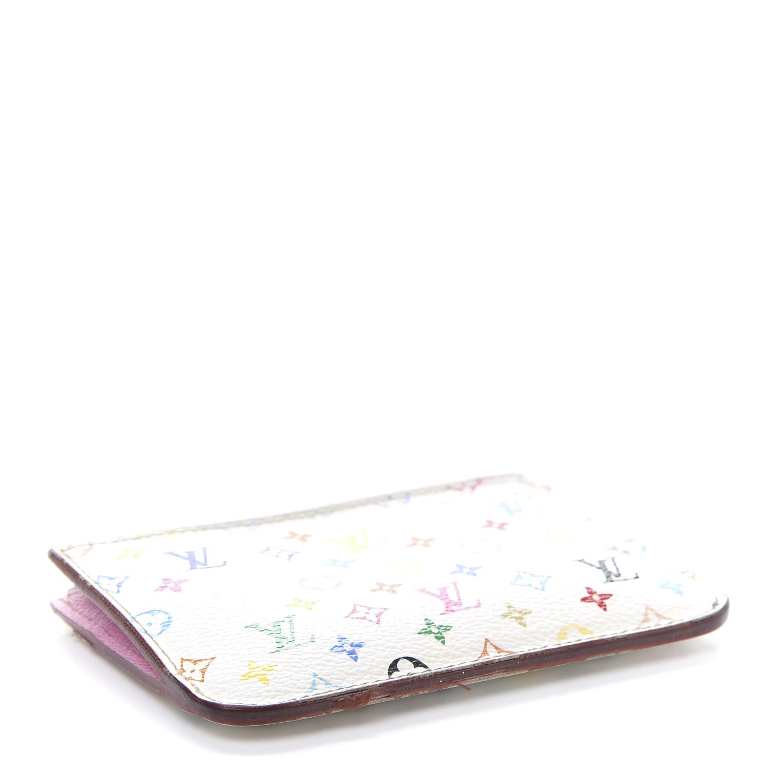 Louis Vuitton Monogram Multicolor Key Pouch White Litchi 5 of 11
