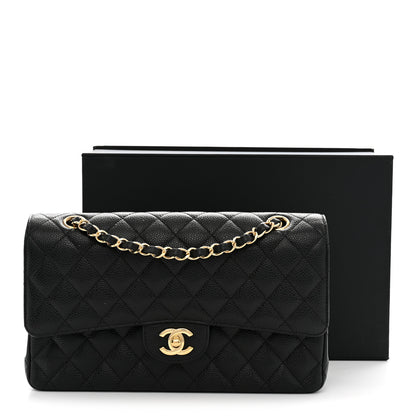 Chanel Caviar Quilted Medium Double Flap Black 12 of 12