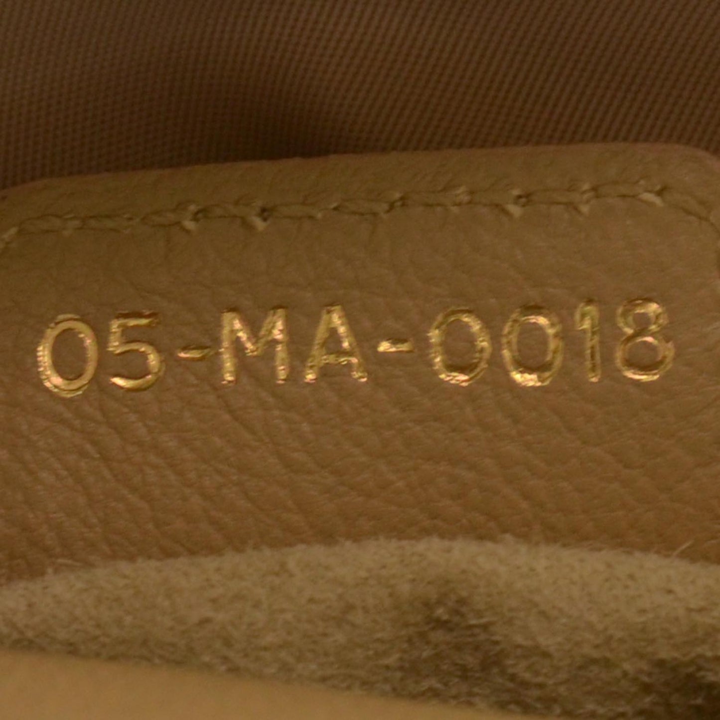 CHRISTIAN DIOR Lambskin Jazzclub Shoulder Bag Beige