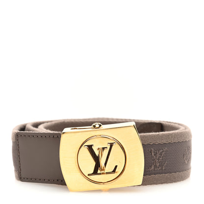 Louis Vuitton Canvas Monogram LV Cut Belt 90 36 Brown 1 of 4