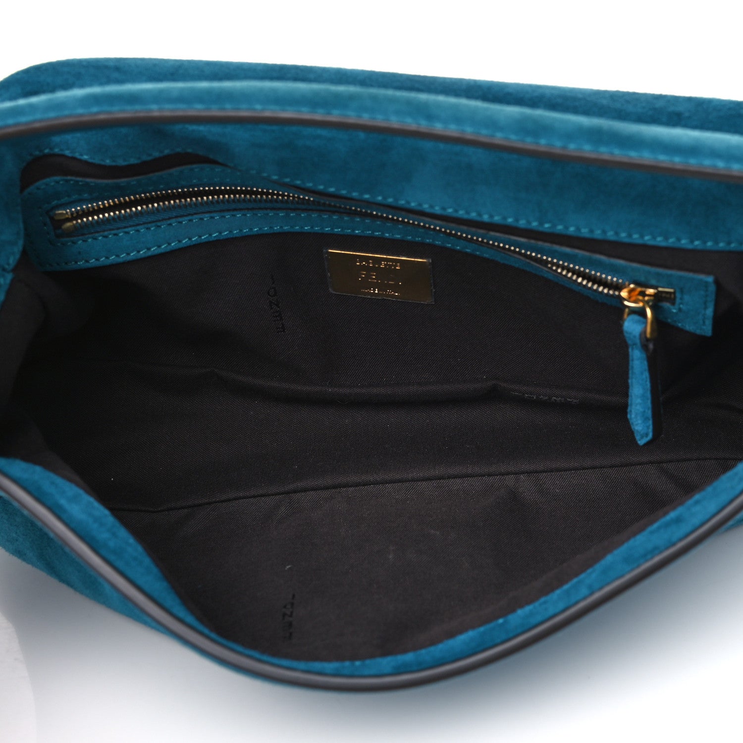 Fendi Chamois Baguette Ottanio 4 of 6
