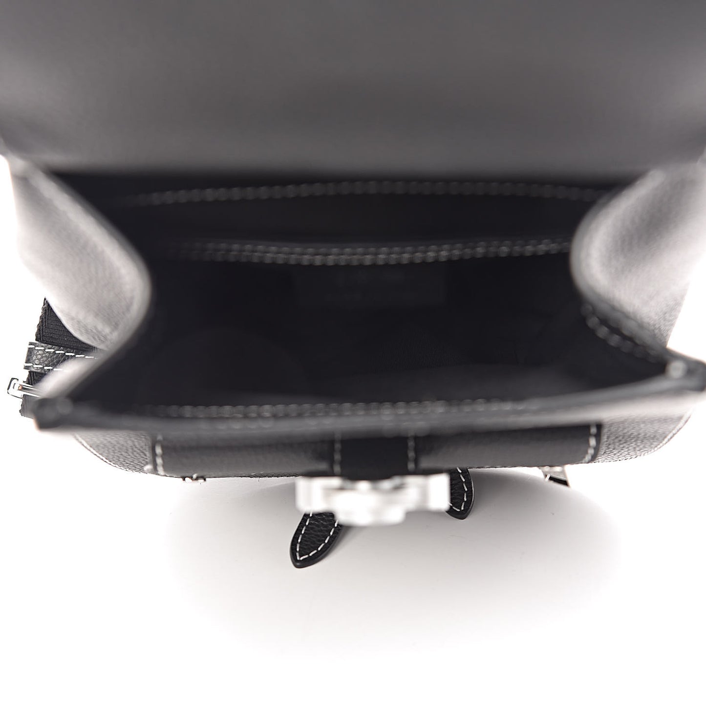 Calfskin Saddle Backpack Black
