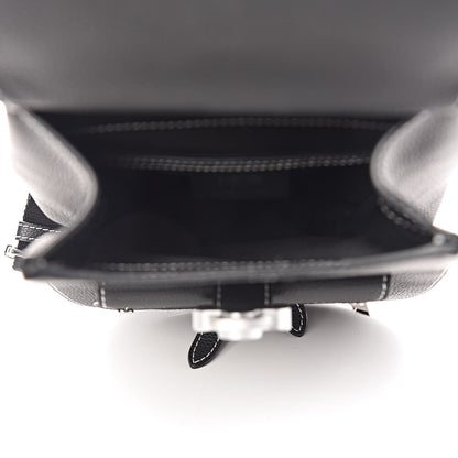 Christian Dior Calfskin Saddle Backpack Black 6 of 12