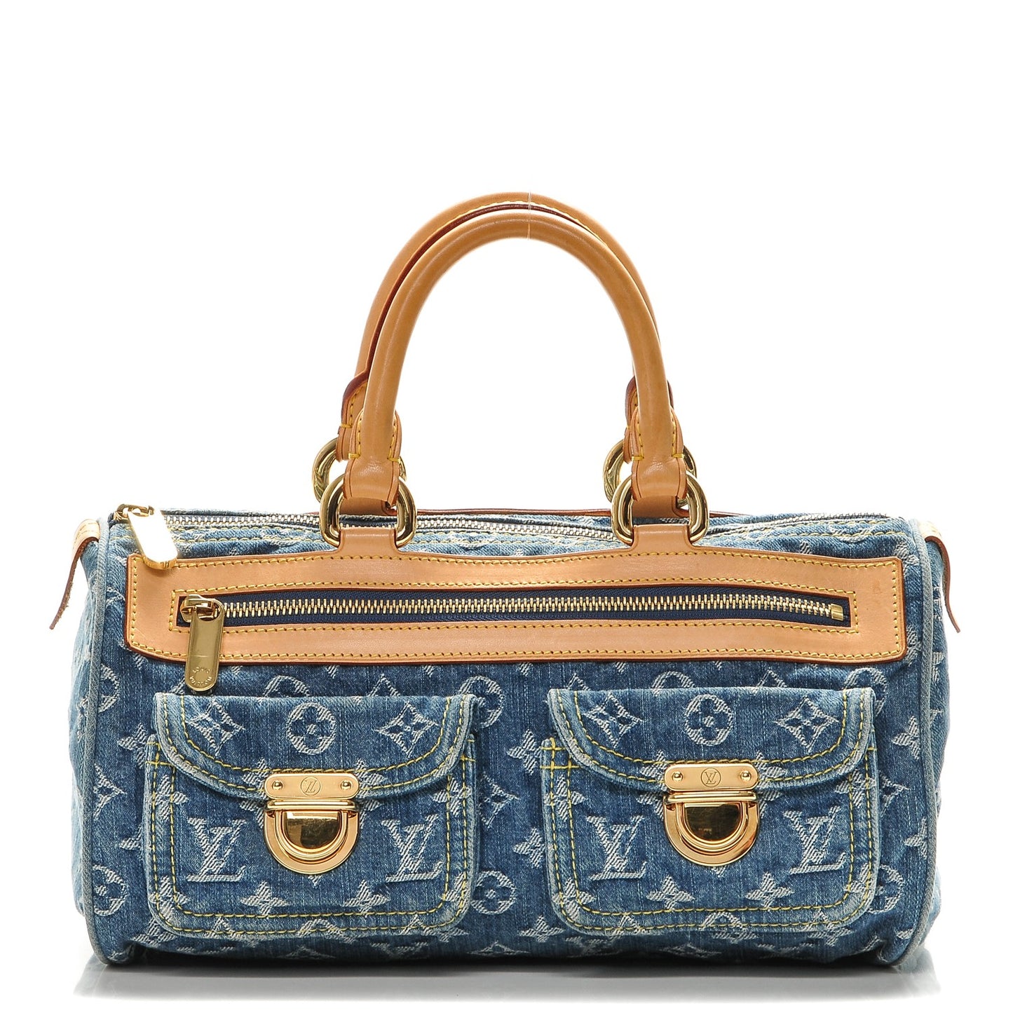 Monogram Denim Neo Speedy Blue