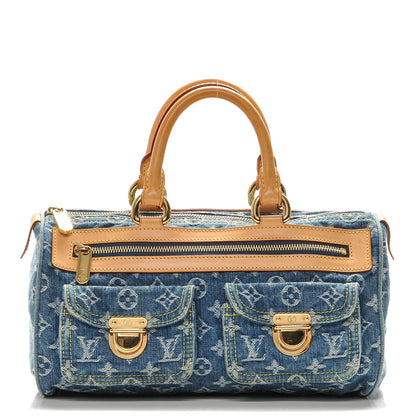 Louis Vuitton Monogram Denim Neo Speedy Blue 1 of 7