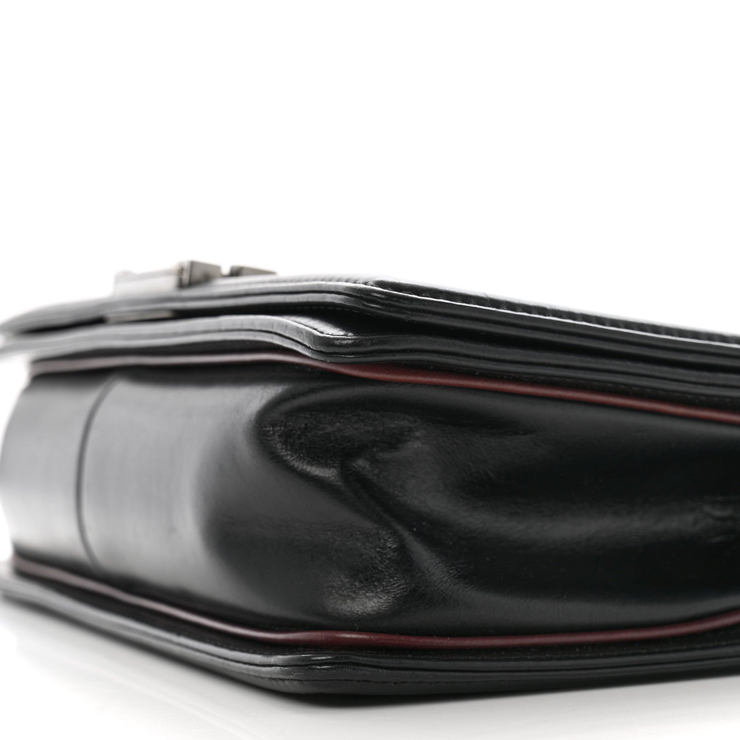 Chanel Calfskin Embossed Medium Paris Salzburg Boy Flap Black 10 of 11