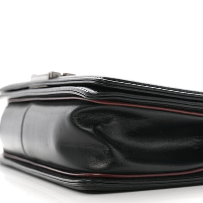 Chanel Calfskin Embossed Medium Paris Salzburg Boy Flap Black 10 of 11