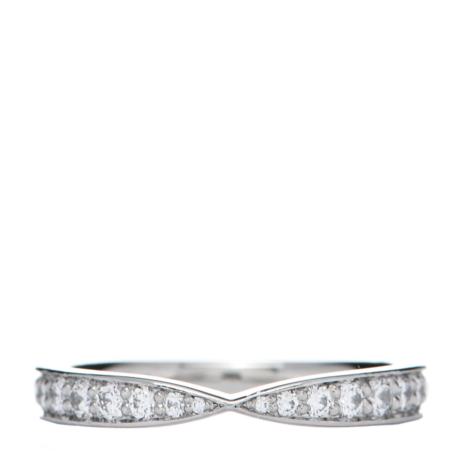 Tiffany Platinum Diamond Harmony Bead-Set Band Ring 47 4 1 of 4