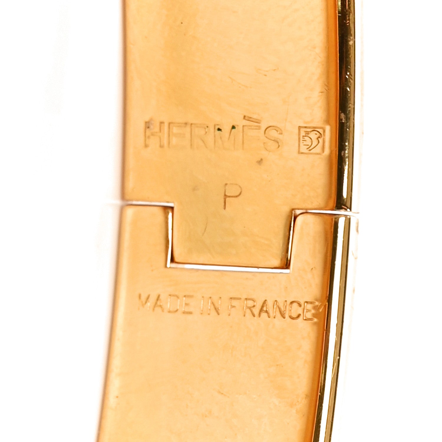 Hermes Enamel Narrow Clic Clac H Bracelet Papaye 4 of 4
