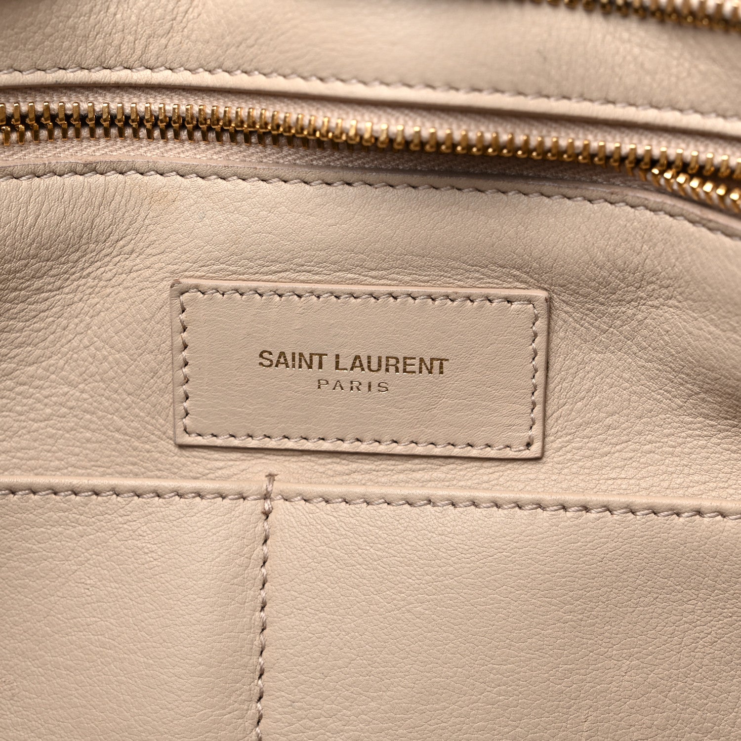 Saint Laurent Calfskin Medium Classic Y Cabas Beige 7 of 18