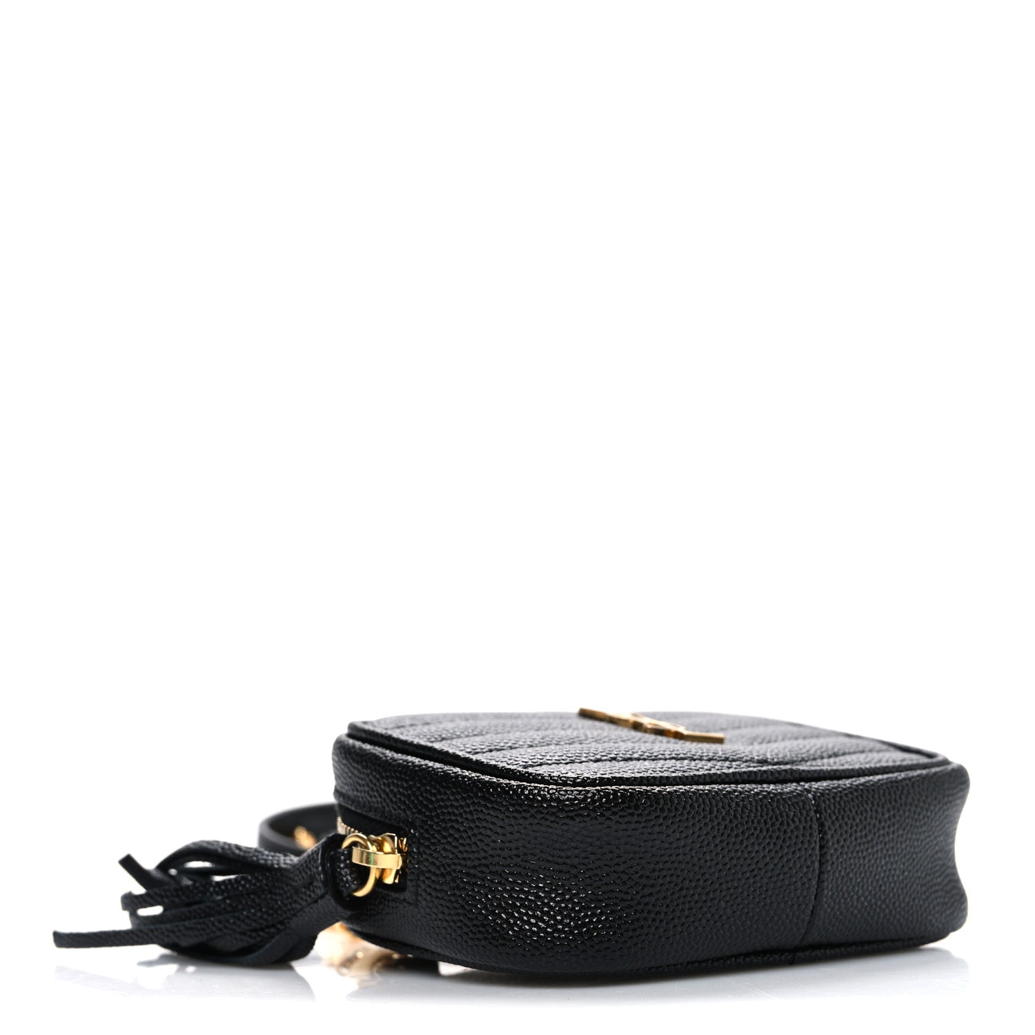 Saint Laurent Grain De Poudre Matelasse Monogram Baby Lou Camera Bag Black 4 of 10