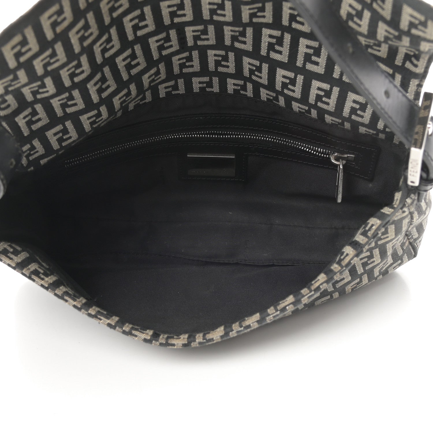 Fendi Zucchino Baguette Black 5 of 13