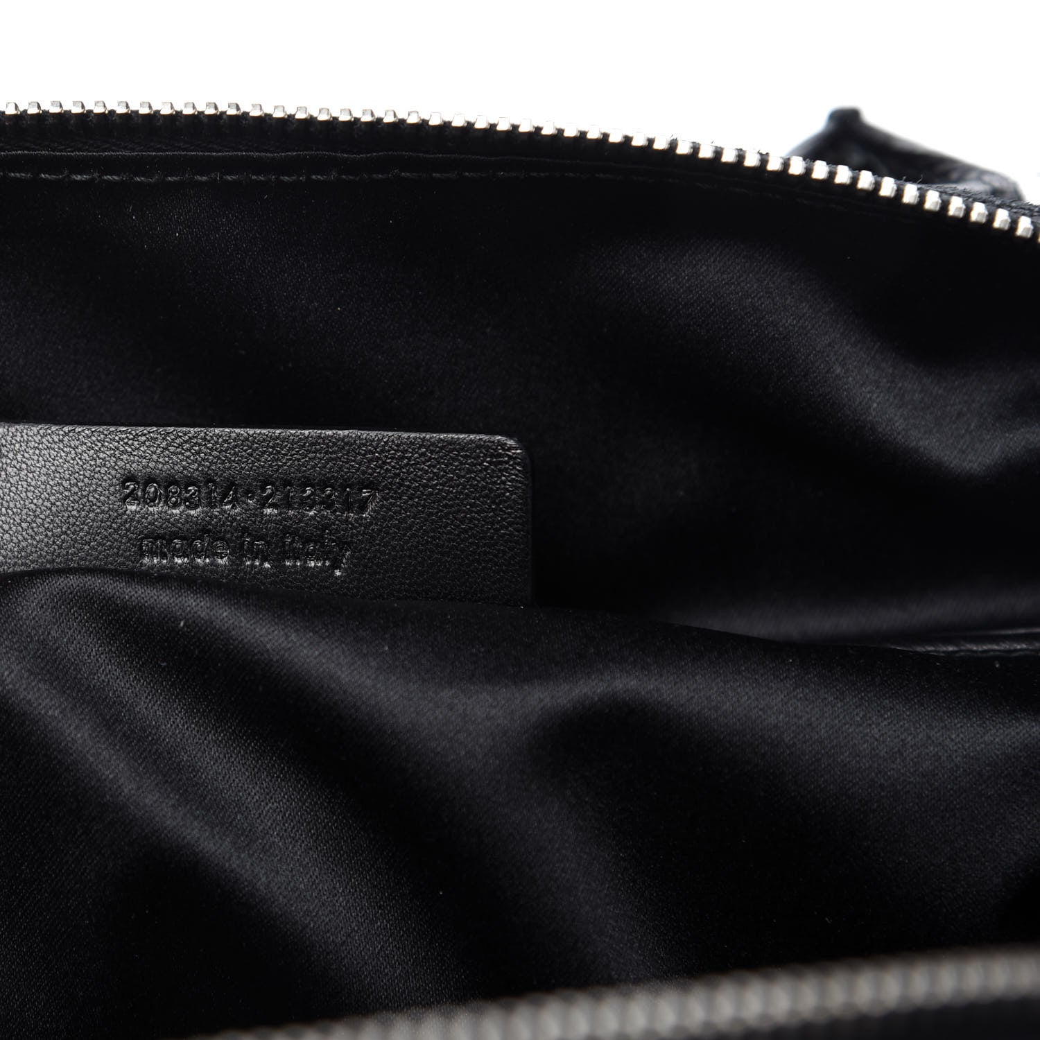 Saint Laurent Suede Fox Fur Medium Easy Sac Black 9 of 9