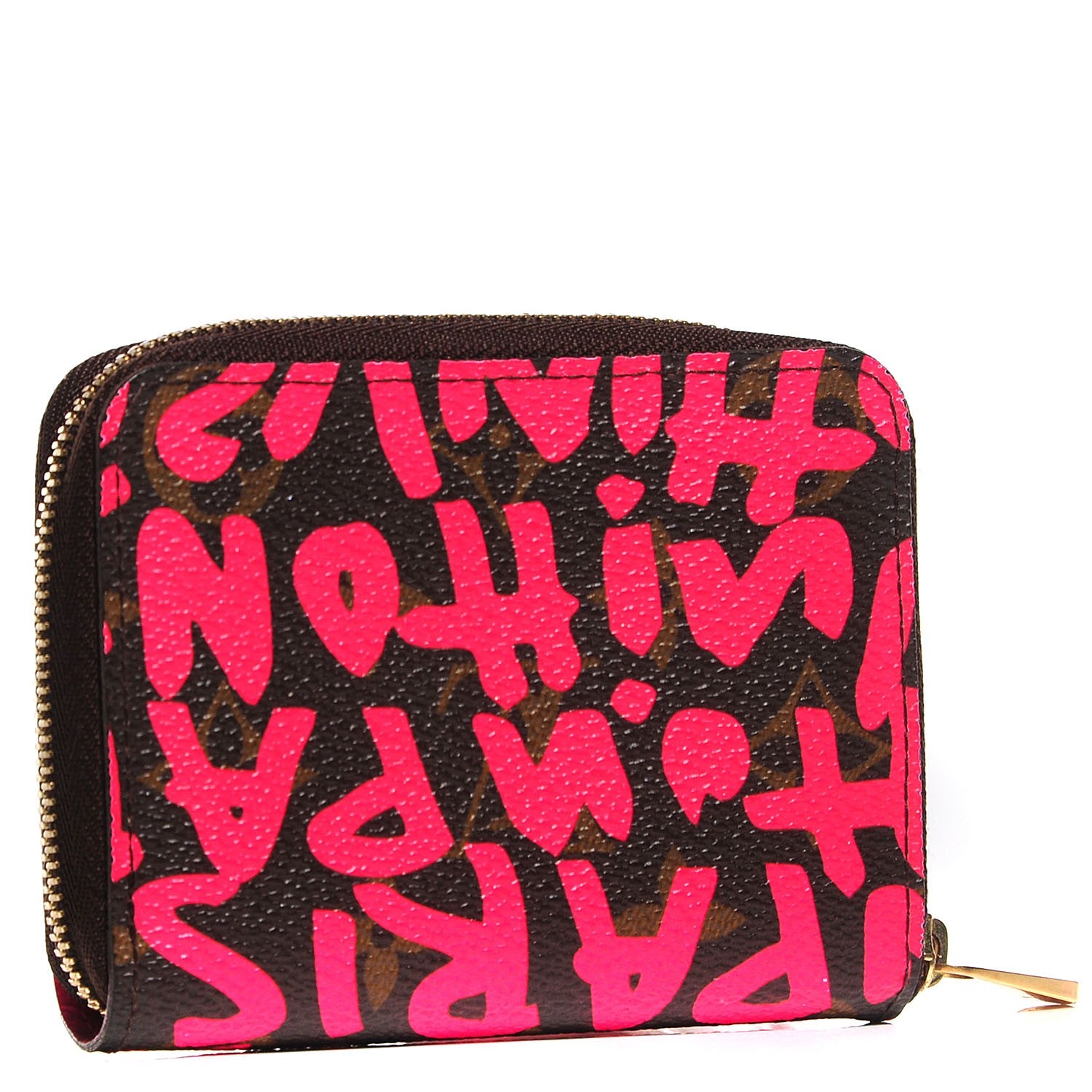 Louis Vuitton Monogram Graffiti Zippy Coin Purse Fuchsia 3 of 8