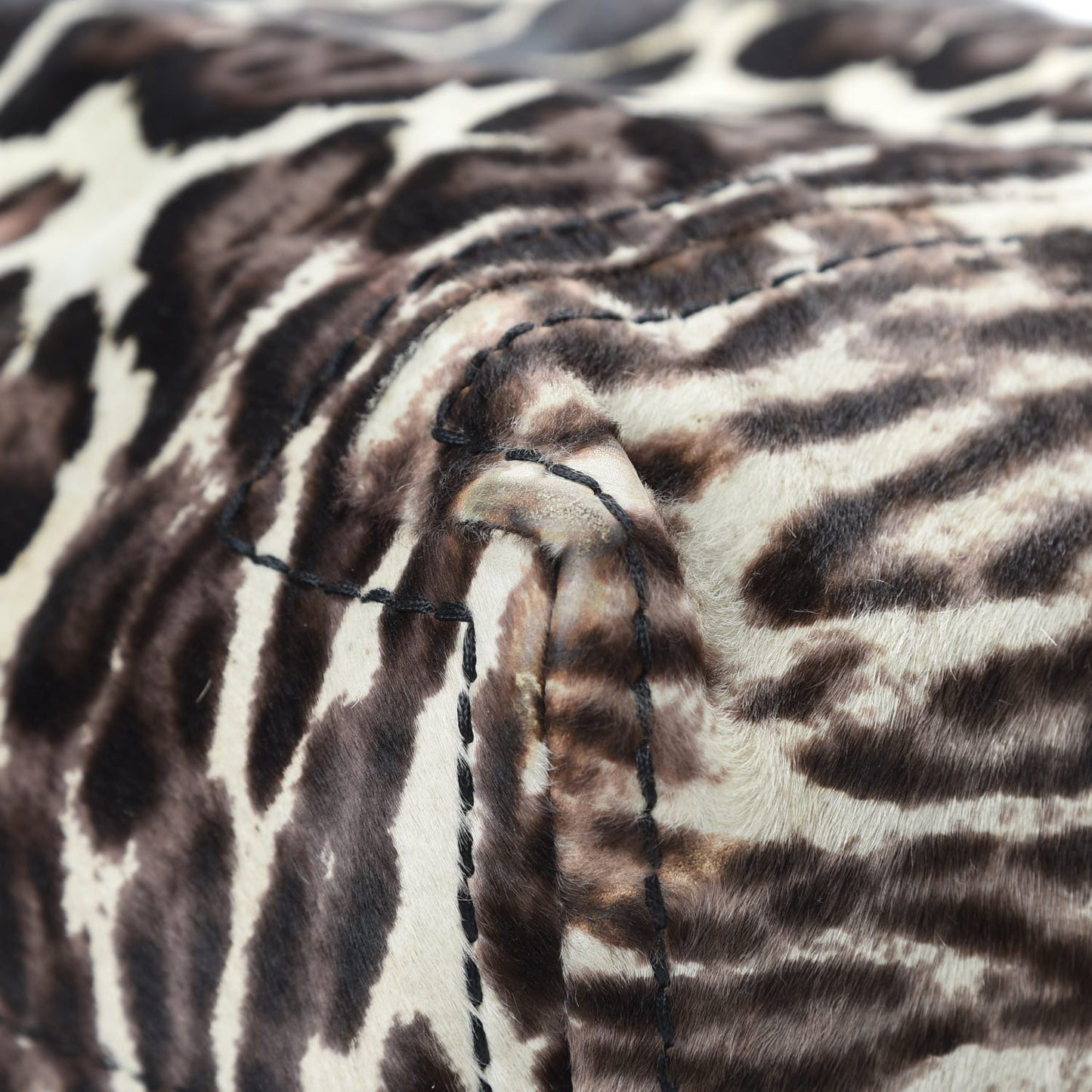 Pony Hair Printed Leopard Saba Hobo