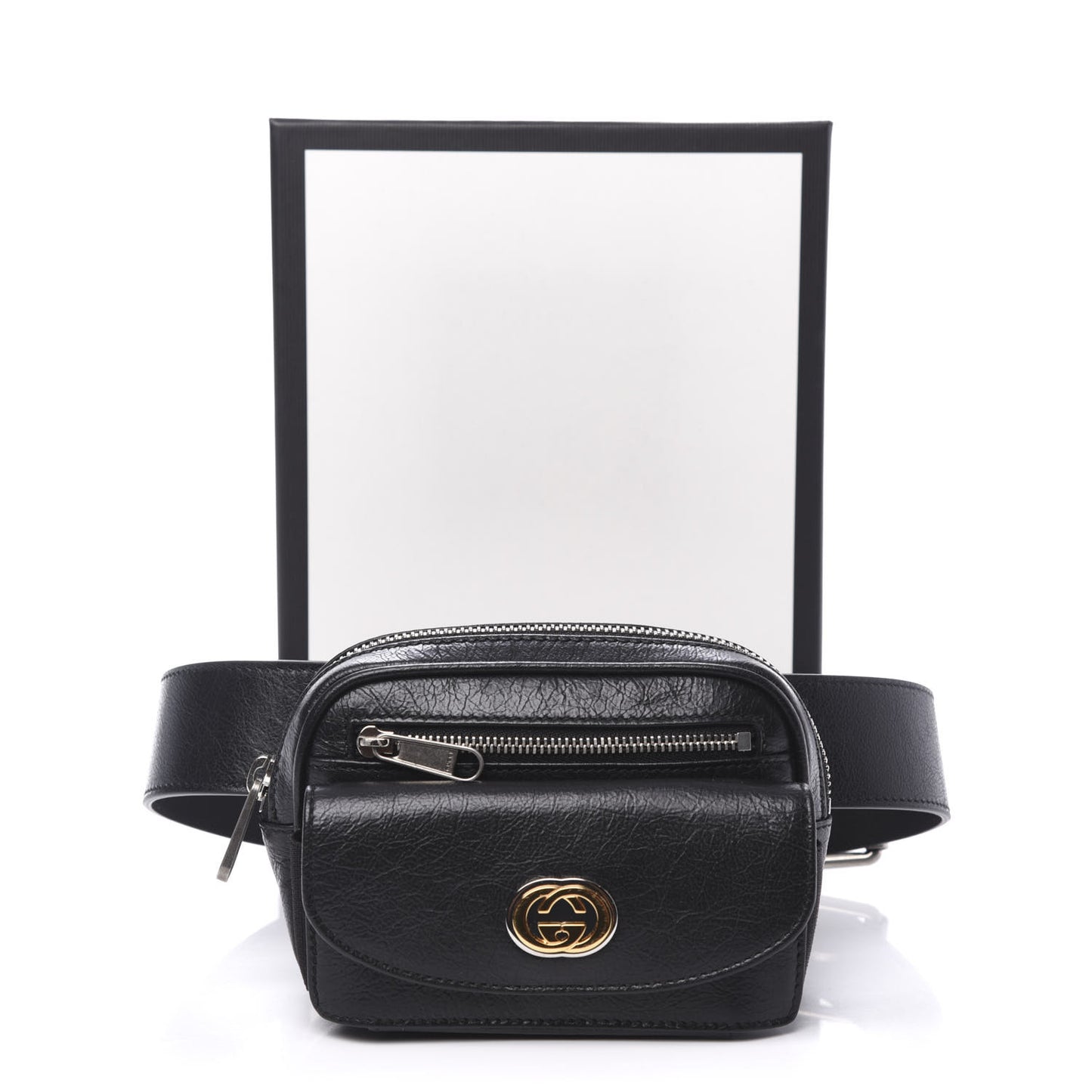 Fluffy Calfskin Mini Morpheus Belt Bag 70 28 Black