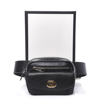 Gucci Fluffy Calfskin Mini Morpheus Belt Bag 70 28 Black 11 of 11
