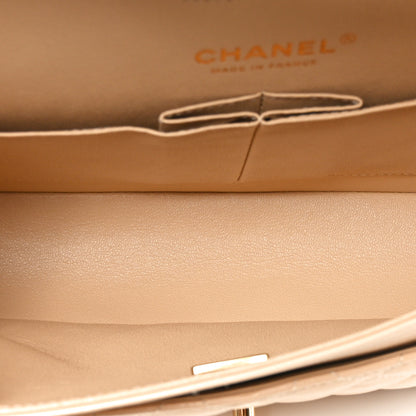 Chanel Caviar Quilted Medium Double Flap Light Beige 5 of 11