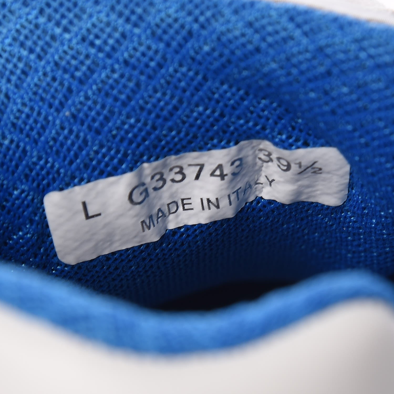 Chanel Suede Calfskin Womens CC Sneakers 39.5 White Silver Blue 8 of 9