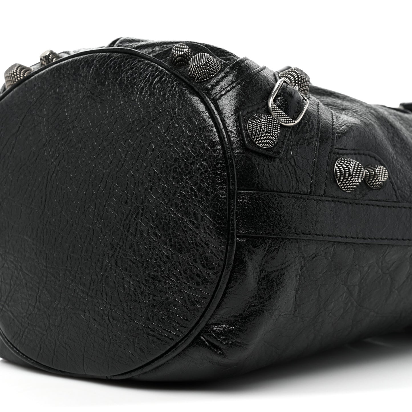 Agneau Arena Small Le Cagole Bucket Bag Black