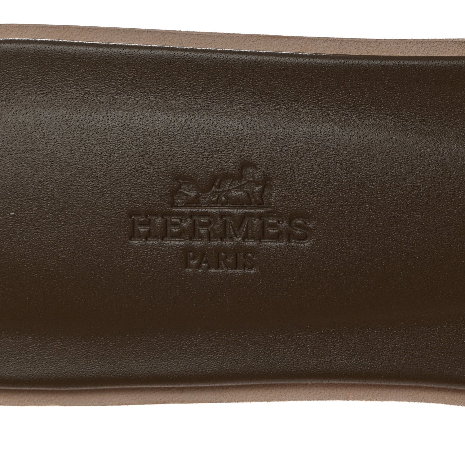 Hermes Epsom Oran Sandals 39.5 Etoupe 7 of 10