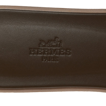 Hermes Epsom Oran Sandals 39.5 Etoupe 7 of 10