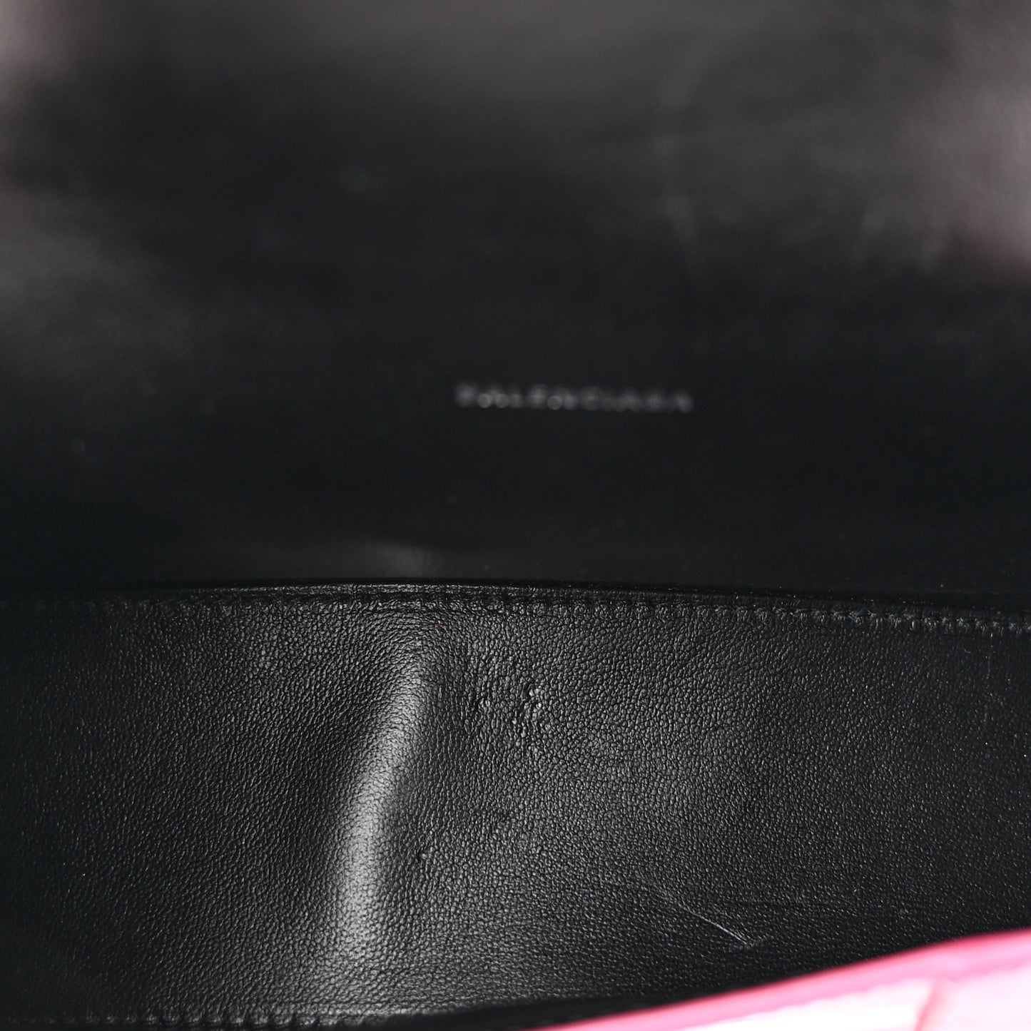 Metallic Shiny Calfskin Crocodile Embossed Hourglass Top Handle Bag XS Pink
