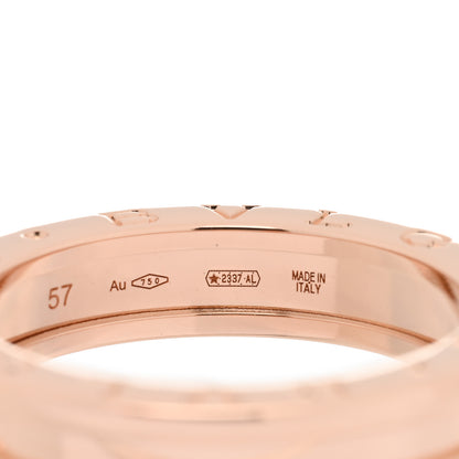 Bulgari 18K Rose Gold B.Zero1 One-Band Ring 57 8 4 of 5