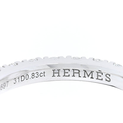 Hermes 18K White Gold Diamond Finesse Ring 50 5.25 4 of 6