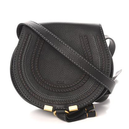 Chloe Calfskin Mini Marcie Round Crossbody Bag Black 1 of 12