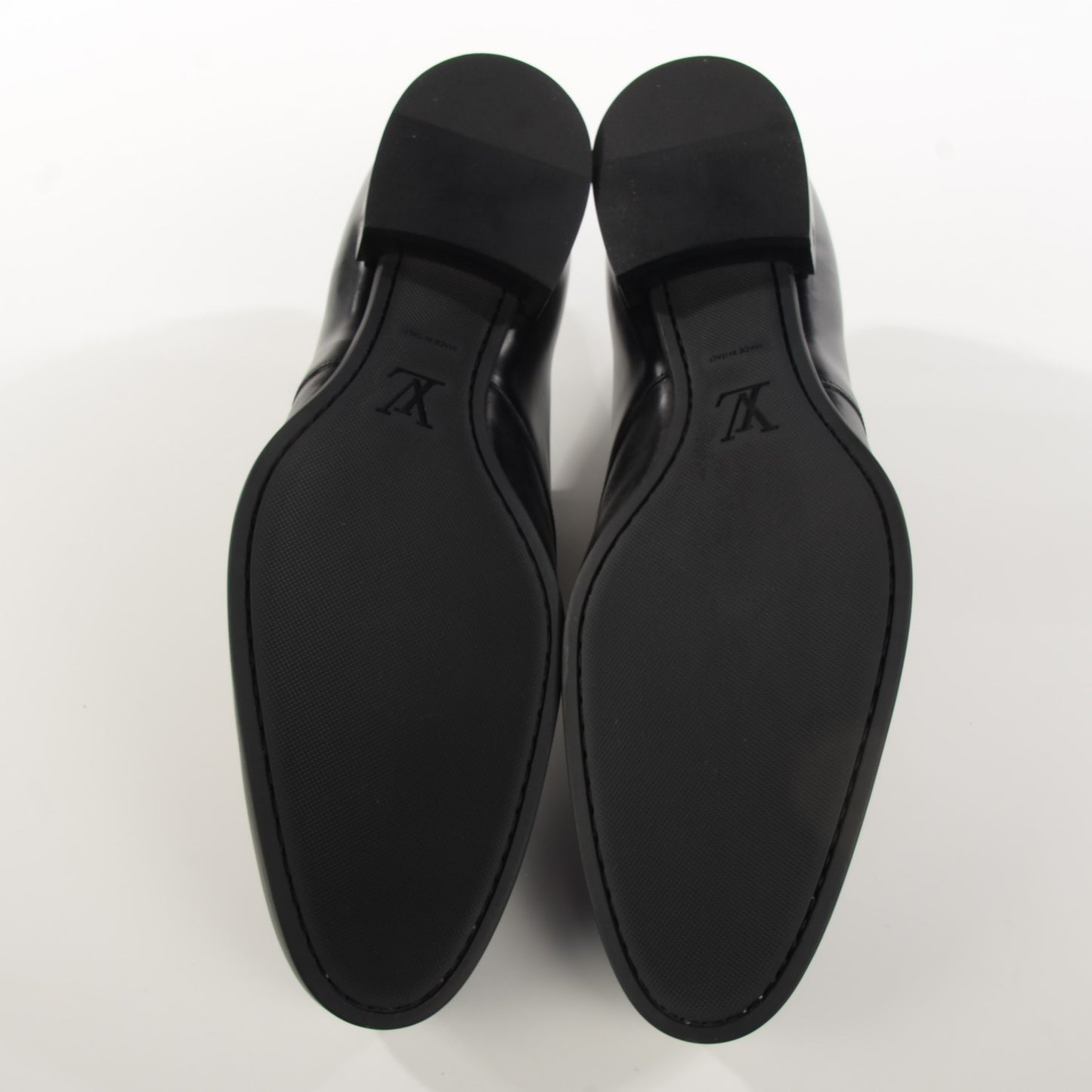 Mens Lambskin Derby Lace Up Shoes 11.5 Black