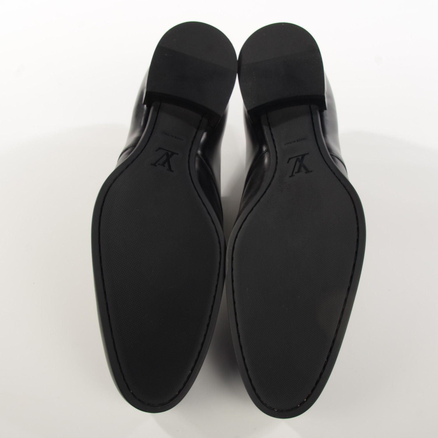 Louis Vuitton Mens Lambskin Derby Lace Up Shoes 11.5 Black 5 of 8