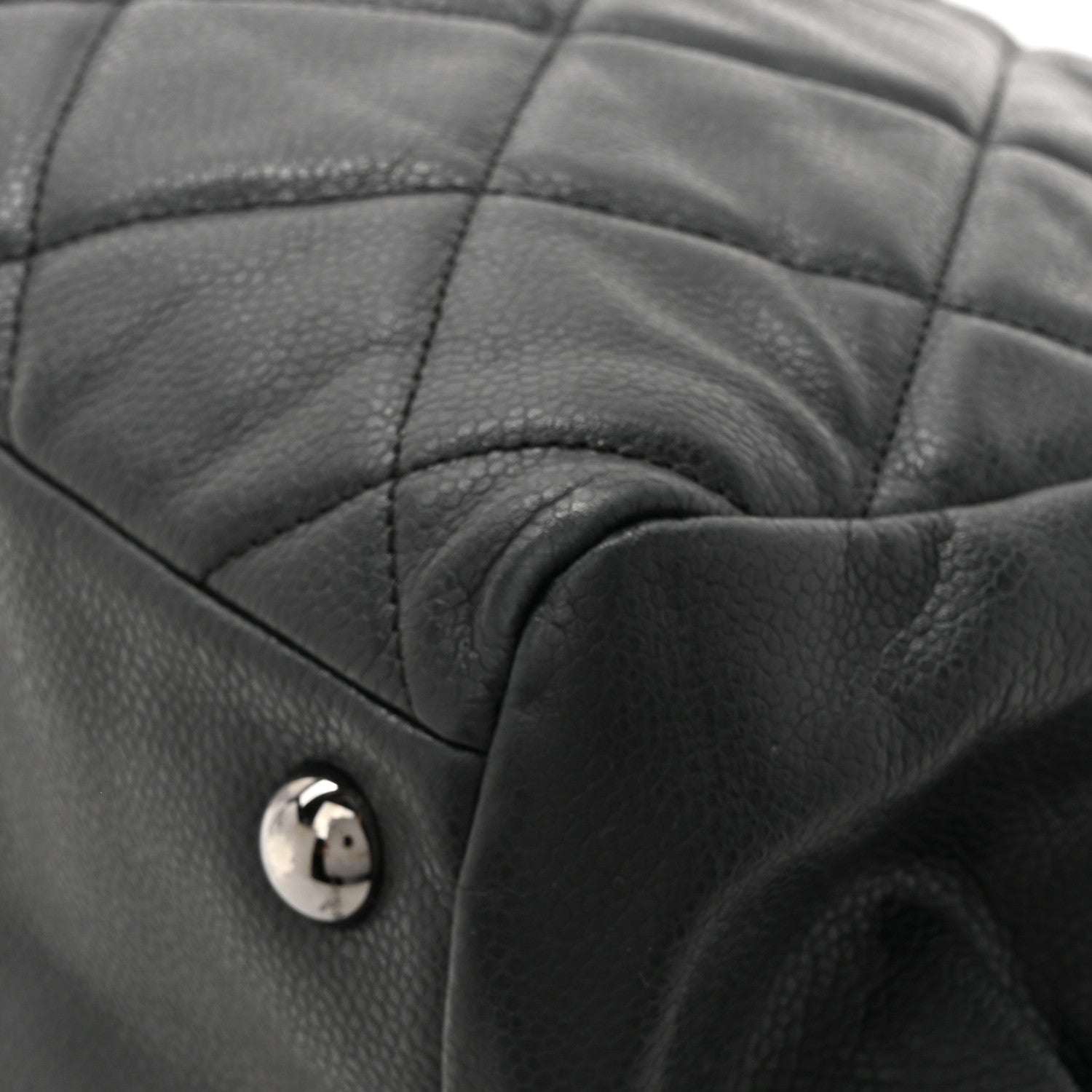 Chanel Soft Caviar Quilted Large Cells Tote Black 14 of 15