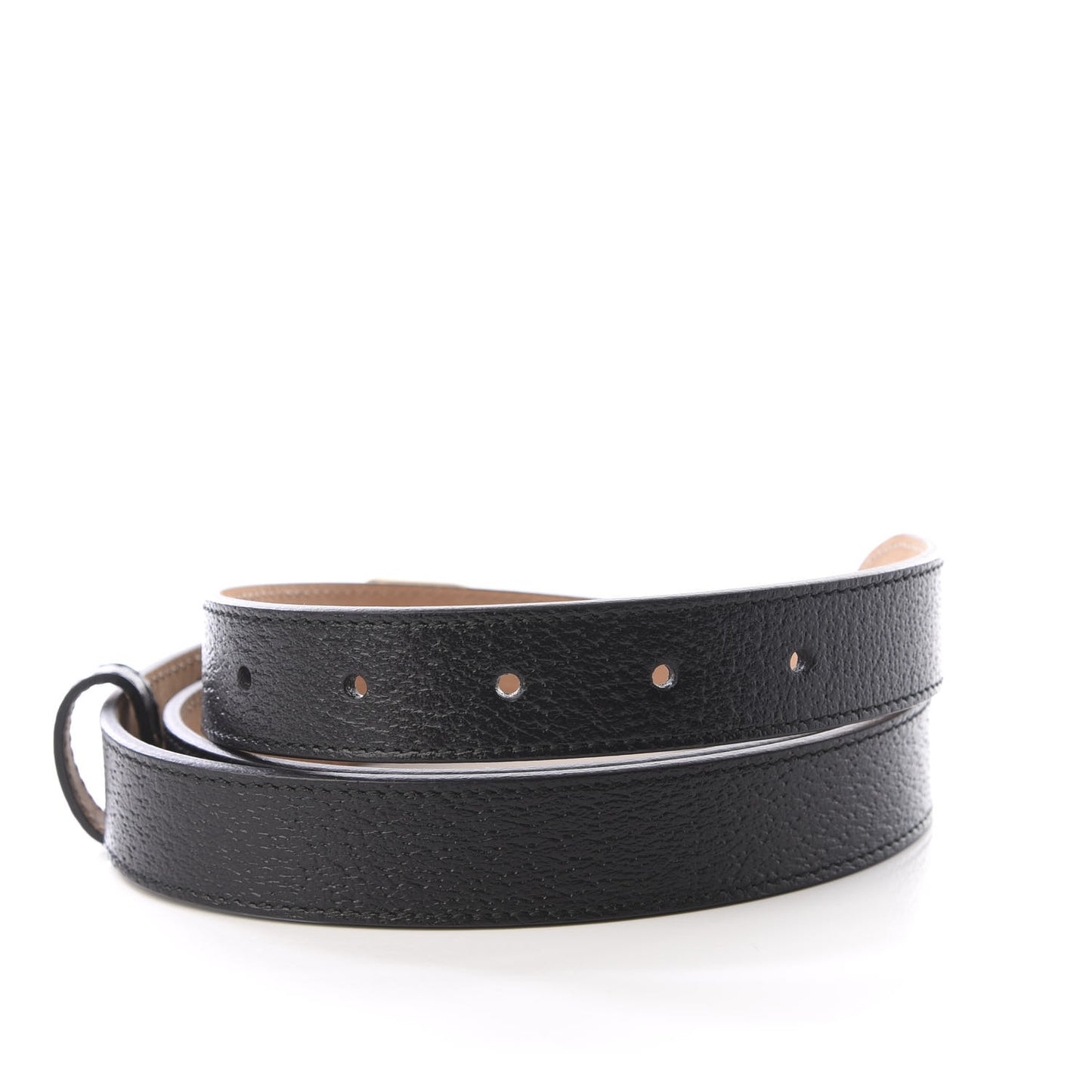 Calfskin Framed Double G Belt 100 40 Black