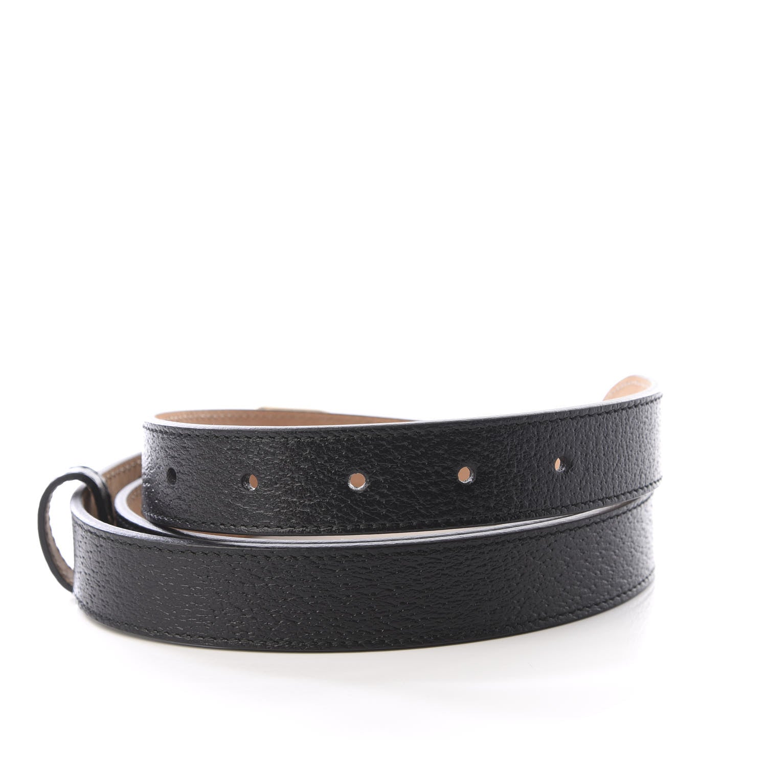 Gucci Calfskin Framed Double G Belt 100 40 Black 3 of 5