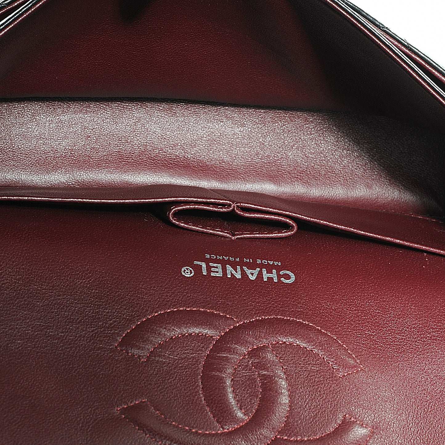 Lambskin Medium Double Flap Black